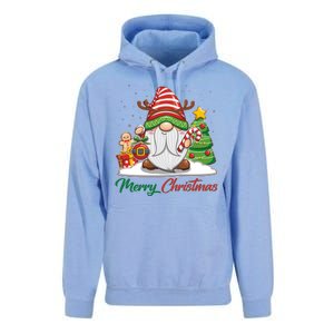 Funny Cute Merry Christmas Gnome Unisex Surf Hoodie