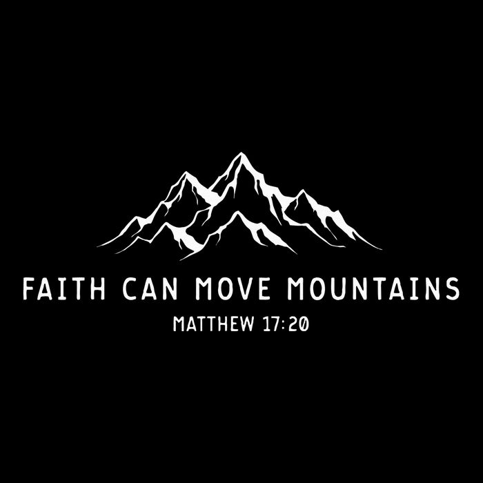 faith can move mountains christian Cropped Pullover Crew