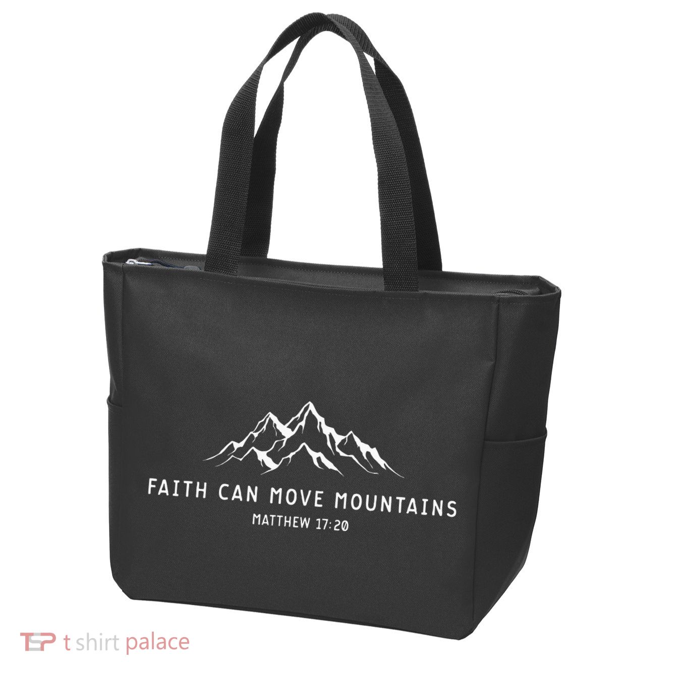 faith can move mountains christian Zip Tote Bag