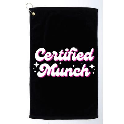 Funny Certified Munch Platinum Collection Golf Towel