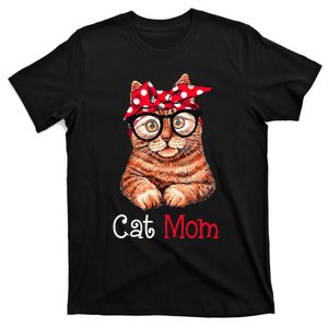 Funny Cat Mom Cat Lovers Mothers Day Mom Women Mothers Gift T-Shirt