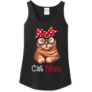 Funny Cat Mom Cat Lovers Mothers Day Mom Women Mothers Gift Ladies Essential Tank