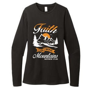 Faith Can Move Mots Design Christian Gift Idea Gift Womens CVC Long Sleeve Shirt