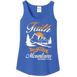 Faith Can Move Mots Design Christian Gift Idea Gift Ladies Essential Tank