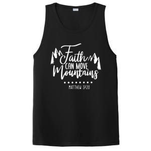 Faith Can Move Mountains Bible Verse Holy Religious Week Gift PosiCharge Competitor Tank