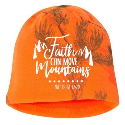 Faith Can Move Mountains Bible Verse Holy Religious Week Gift Kati - Camo Knit Beanie