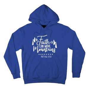 Faith Can Move Mountains Bible Verse Holy Religious Week Gift Hoodie