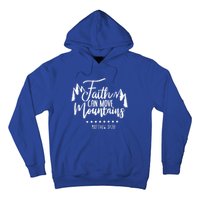 Faith Can Move Mountains Bible Verse Holy Religious Week Gift Hoodie