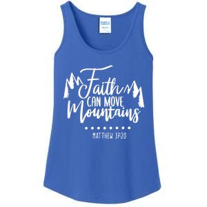 Faith Can Move Mountains Bible Verse Holy Religious Week Gift Ladies Essential Tank