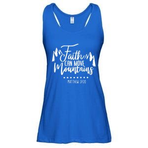 Faith Can Move Mountains Bible Verse Holy Religious Week Gift Ladies Essential Flowy Tank