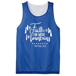 Faith Can Move Mountains Bible Verse Holy Religious Week Gift Mesh Reversible Basketball Jersey Tank