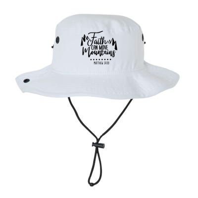 Faith Can Move Mountains Bible Verse Holy Religious Week Gift Legacy Cool Fit Booney Bucket Hat