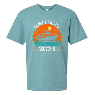 Family Cruise Matching 2024 Family Cruise Trip 2024 Sueded Cloud Jersey T-Shirt