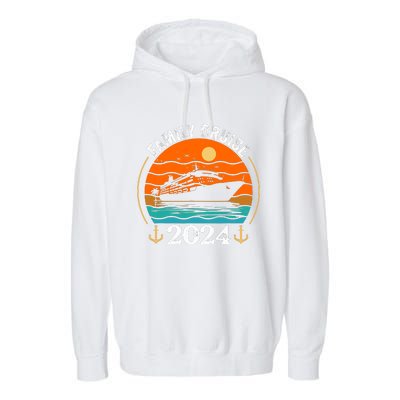 Family Cruise Matching 2024 Family Cruise Trip 2024 Garment-Dyed Fleece Hoodie