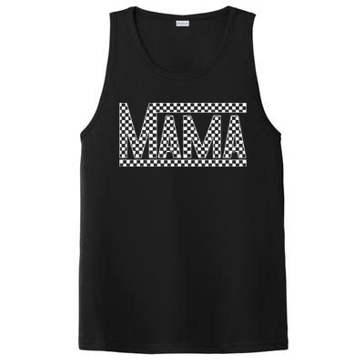 Funny Checkered Mama Black White Gift Women PosiCharge Competitor Tank