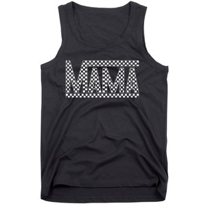 Funny Checkered Mama Black White Gift Women Tank Top