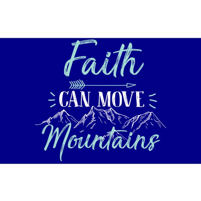 Faith Can Move Mountains Bible Verse Holy Religious Week Gift Bumper Sticker