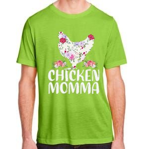 Funny Chicken Momma For Mother's Day Adult ChromaSoft Performance T-Shirt