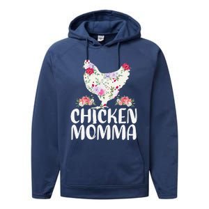 Funny Chicken Momma For Mother's Day Performance Fleece Hoodie