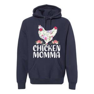 Funny Chicken Momma For Mother's Day Premium Hoodie