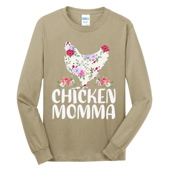 Funny Chicken Momma For Mother's Day Tall Long Sleeve T-Shirt