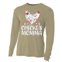 Funny Chicken Momma For Mother's Day Cooling Performance Long Sleeve Crew