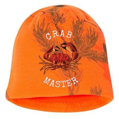 FUN CRAB MASTER I LOVE CRABBING & FISHING SEAFOOD HUNTER Kati - Camo Knit Beanie