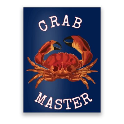 FUN CRAB MASTER I LOVE CRABBING & FISHING SEAFOOD HUNTER Poster