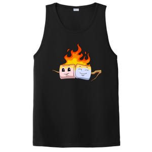 Funny Camping Marshmallow Roasted Marshmallow Summer Camp Gift PosiCharge Competitor Tank