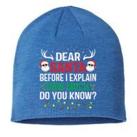 Funny Christmas Meaningful Gift Adults Dear Santa I Can Explain Meaningful Gift Sustainable Beanie