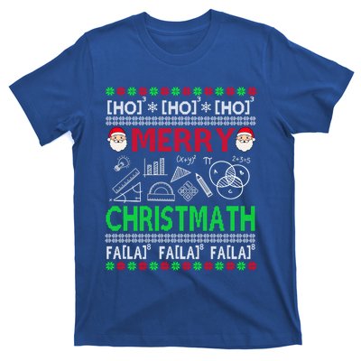 Funny Christmas Math Teacher Funny Gift Ugly Christmas Math Gift T-Shirt