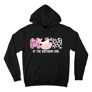 Funny Cow Mom Of The Birthday Girl Cow Farm Birthday Family Hoodie