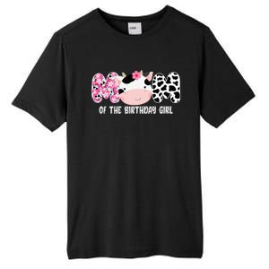 Funny Cow Mom Of The Birthday Girl Cow Farm Birthday Family Tall Fusion ChromaSoft Performance T-Shirt