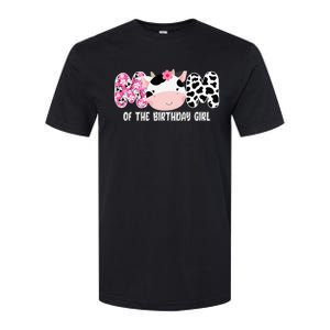 Funny Cow Mom Of The Birthday Girl Cow Farm Birthday Family Softstyle CVC T-Shirt