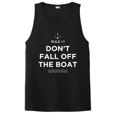 Funny Cruise Meaningful Gift Rule #1 Dont Fall Off The Boat Gift PosiCharge Competitor Tank