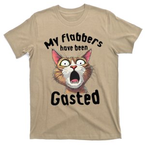 Funny Cat My Flabbers Have Been Gasted Retro Graphic Cute T-Shirt