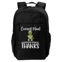 Funny Current Mood No Thanks Cute Turtle Lover Gift Backpack