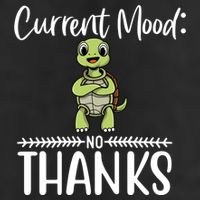 Funny Current Mood No Thanks Cute Turtle Lover Gift Golf Towel