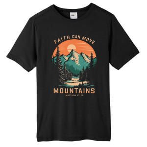 Faith Can Move Mountains Religious Christian Tall Fusion ChromaSoft Performance T-Shirt