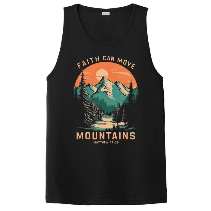 Faith Can Move Mountains Religious Christian PosiCharge Competitor Tank