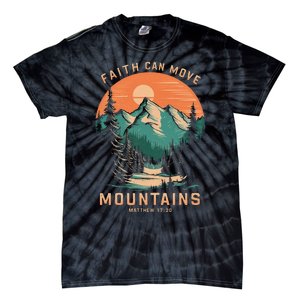 Faith Can Move Mountains Religious Christian Tie-Dye T-Shirt