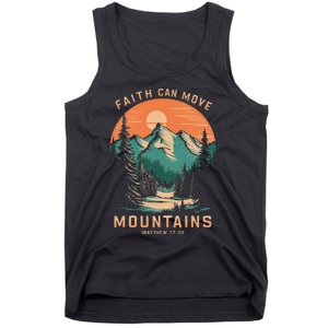 Faith Can Move Mountains Religious Christian Tank Top