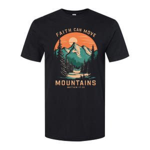 Faith Can Move Mountains Religious Christian Softstyle CVC T-Shirt