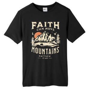 Faith Can Move Mountains Religious Bible Christian Jesus Premium Tall Fusion ChromaSoft Performance T-Shirt