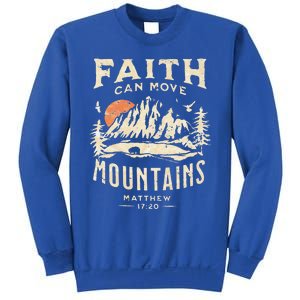 Faith Can Move Mountains Religious Bible Christian Jesus Premium Sweatshirt