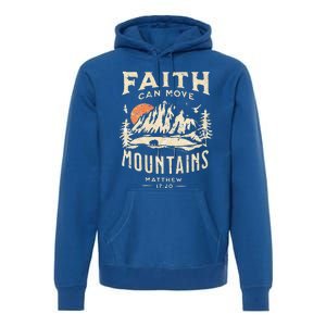 Faith Can Move Mountains Religious Bible Christian Jesus Premium Premium Hoodie