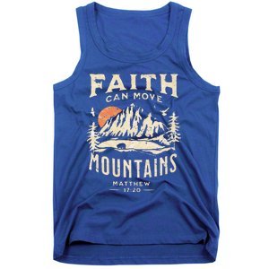 Faith Can Move Mountains Religious Bible Christian Jesus Premium Tank Top