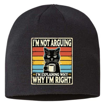 Funny Cat Memes Cat Lover Sustainable Beanie