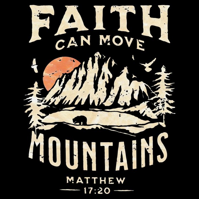 Faith Can Move Mountains Religious Bible Christian Jesus Bucket Hat