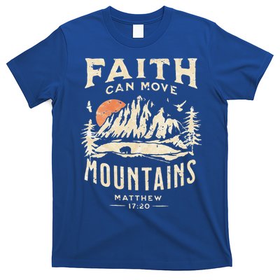 Faith Can Move Mountains Religious Bible Christian Jesus T-Shirt